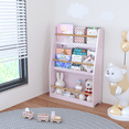 thumbnail image 5 of ﻿ LUCKHAO 3-Tier Kids Wooden Bookshelf - Toddler Bookcase Toy Storage Organizer Cabinet - Children Book Display for Kids Room, Bedroom, Playroom, Nursery, 5 of 15