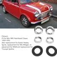 thumbnail image 3 of Kit de Lunette de Boîte à Roue d'Essuie-glace, 519988Z Facile à Installer Surface Chromée Haute Résistance pour Mini MKI Hatchback Classic, 3 of 7