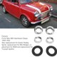 thumbnail image 3 of 519988Z, Kit De Bisel De Caja De Rueda De Limpiaparabrisas De Alta Dureza Con Superficie Cromada De Ajuste Preciso ABS Para Mini MKI Hatchback Classic, 3 of 7