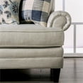 thumbnail image 5 of Furniture of America Calistoga Transitional Fabric Rolled Arms Loveseat in Ivory, 5 of 6