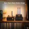thumbnail image 4 of Fosi Audio Music Visualizer, Sound Pickup Spectrum Analyzer, Vintage Tube RGB Ambient Light, Microphone Voice Picking Volume Display Meter for Home Stereo System Desktop, with Sensitivity Adjustment, 4 of 6