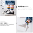 thumbnail image 3 of 3 Pairs of Cotton Socks Middle Tube Socks Breathable Kids Sock (Random Color), 3 of 6
