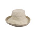 thumbnail image 2 of Top Headwear Womens Cotton Hat Big Brim with Inner Drawsting UPF 50+, Sand, 2 of 2