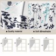 thumbnail image 5 of Swag Valance Curtains for Windows, Aqua Grey Botanical Light Filtering Kitchen Curtains with Rod Pocket, Watercolor Spring Floral Summer Leaf Window Treatment Valances for Living Room, 36x63 - 2 PCS, 5 of 9