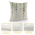thumbnail image 4 of COMIO  Green Plants Throw Pillow Cover Green Leaf Decorative Pillowcase Square Farmhouse Country Pillow Case Cushion Covers for Home Bedroom Office Sofa Car Couch Chair Decor, 4 of 5