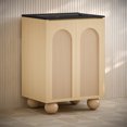 thumbnail image 3 of Plaisir II 24" Freestanding Bathroom Vanity in Natural Oak with Black 3-Hole Centerset Sink Top, 3 of 5