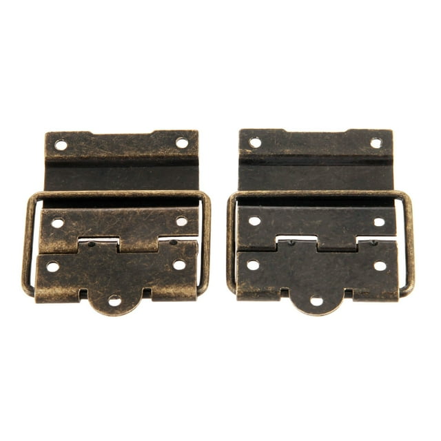 2 unids 52x41mm gabinete antiguo bisagra de la bisagra accesorios de muebles de regalo de madera caja de bisagra impresión de impresión de embalaje caja de accesorios de bricolaje