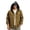Yellow, variant on Men's Hooded Plaid Jackets,Button Down Long Sleeve Shacket,with Check Pocket and Drawstring,Casual Outerwear Coat for Weekend Outing