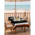 thumbnail image 2 of Outdoor Tablecloth with Umbrella Hole for Patio/Picnic/Party/Camping, Black Sage Boho Waterproof Table Cloth Rectangle Table Cover Washable, Farmhouse Ethnic Tribe Geometric (54"x 80"), 2 of 9