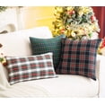 thumbnail image 3 of Christmas Plaid Decorative Throw Pillow Covers Scottish Tartan Cushion Case Polyester for Farmhouse Home Holiday Decor, 3 of 7