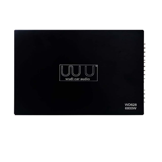 Graflsoa WUDI WD628 4-Channel High-Power Car Audio Amplifier, 6800W Peak, Aluminum Alloy, Class A/B, 12V Input, Compact Design for Car Sound System Upgrade