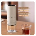 thumbnail image 4 of 1500mAh Electric Coffee Grinder Externally Adjustable Type-C Charging Coffee Burr Grinder ,Easy to Operate, 4 of 5