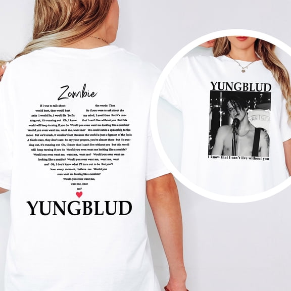 Yung.blud Unisex Shirt, YUNG BLUD World Tour Graphic Shirt, Streetwear Retro Tee Multi