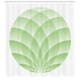 thumbnail image 3 of Ambesonne Peace Shower Curtain, Lotus Flowers, 69"Wx75"L, Pale Green and White, 3 of 3