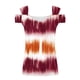 thumbnail image 4 of Fiudx Ropa de Mujer Blusas Plegables con Cuello En V para Mujer, Camisas con Hombros Descubiertos, Top de Manga Corta Estampado, 4 of 5