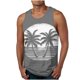 thumbnail image 1 of Camiseta sin mangas de cuello redondo para hombre, informal, a la moda, sin mangas, con estampado, blusa deportiva de cuello redondo para hombre, 1 of 4