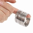 thumbnail image 3 of 60X de 50mm de Calidad Juego de Anillos Divididos Bucle de Llave de Niquel Grande Resistente Sprung, 3 of 4