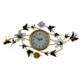 thumbnail image 5 of 39" Metal Gold and White Butterfly and Flower Wall Clock, 5 of 7