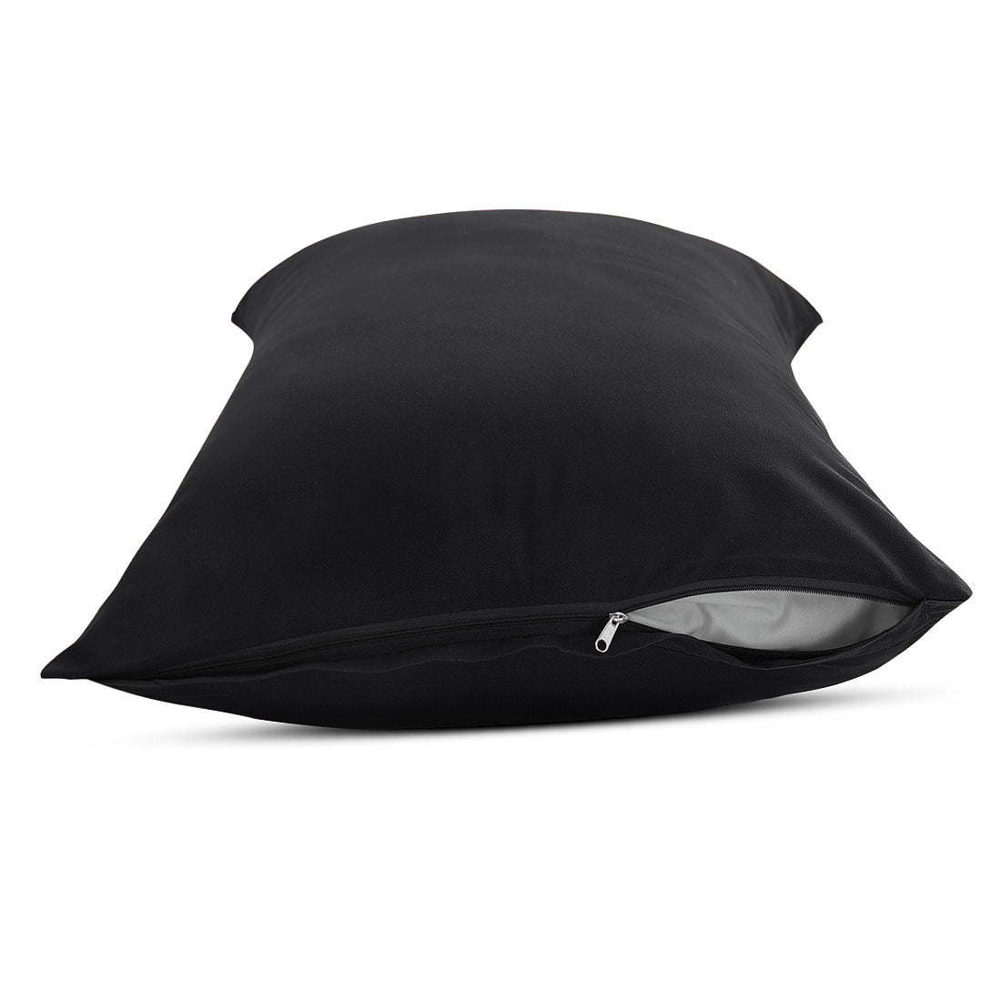 Unique Bargains 2 Packs Brushed Microfiber Body Pillowcase Black 20" x 60"
