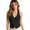Black, variant on Women's Button Front Down Backless Halterneck Tank Top Casual Summer Vest Camisole Black