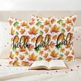 thumbnail image 3 of Fall Orange Maple Outdoor Waterproof Pillow Covers, Thanksgiving Autumn Leaves Rustic Decorative Square Throw Pillowcase Sofa Cushion Sham for Patio/Couch/Chair, 20"x20" 2 Pack, 3 of 8