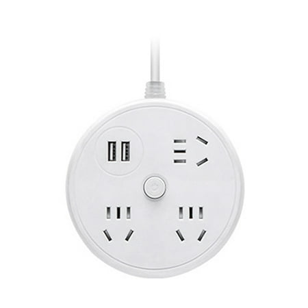 

Power Strip Surge Protector with Retractable Cord Smart Usb Port Extension Cord Portable for Travel Home Office New