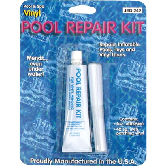 JED POOL TOOLS INC Pool Vinyl Repair Kit, 1-oz. 35-242