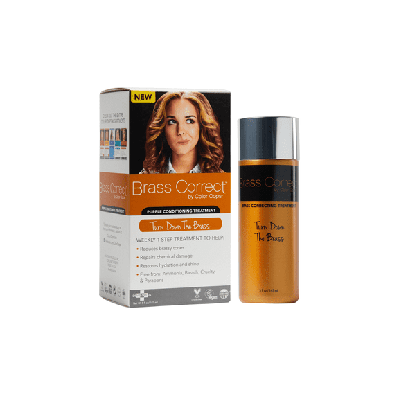 Brass Correct by Color Oops, Purple Conditioning Treatment, 5 Fl Oz