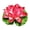 Red, variant on Chanana Artificial Floating Foam Lotus Flower with Water Lily Pad, Artificial Lotus Flowers Decor, Lotuss Leaf Flower Floating Garden Pond Decor, Fountain Accessory, Pool Decoratio