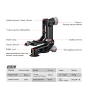 SUNWAYFOTO GH-02 Gimbal Head Aluminum Load 66 lbs (30 Kgs)