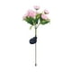 thumbnail image 2 of Luces solares para jardín con forma de camelia, 7 LED blanco cálido, estacas metálicas impermeables con energía solar | Iluminación para caminos, patios y terrazas | Decoración romántica para, 2 of 6