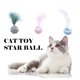 thumbnail image 1 of Muyoka Juguete para gatos Bola de estrella Lanzar divertido Juguete de peluche interactivo Suministros de palo Masticar Garra Juguete Suministros para mascotas Muyoka Hogar, 1 of 7