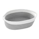 thumbnail image 2 of Cesta de cuerda de algodón, cesta tejida, organizador de almacenamiento, multiusos, resistente y decorativa. blanco gris, 2 of 9