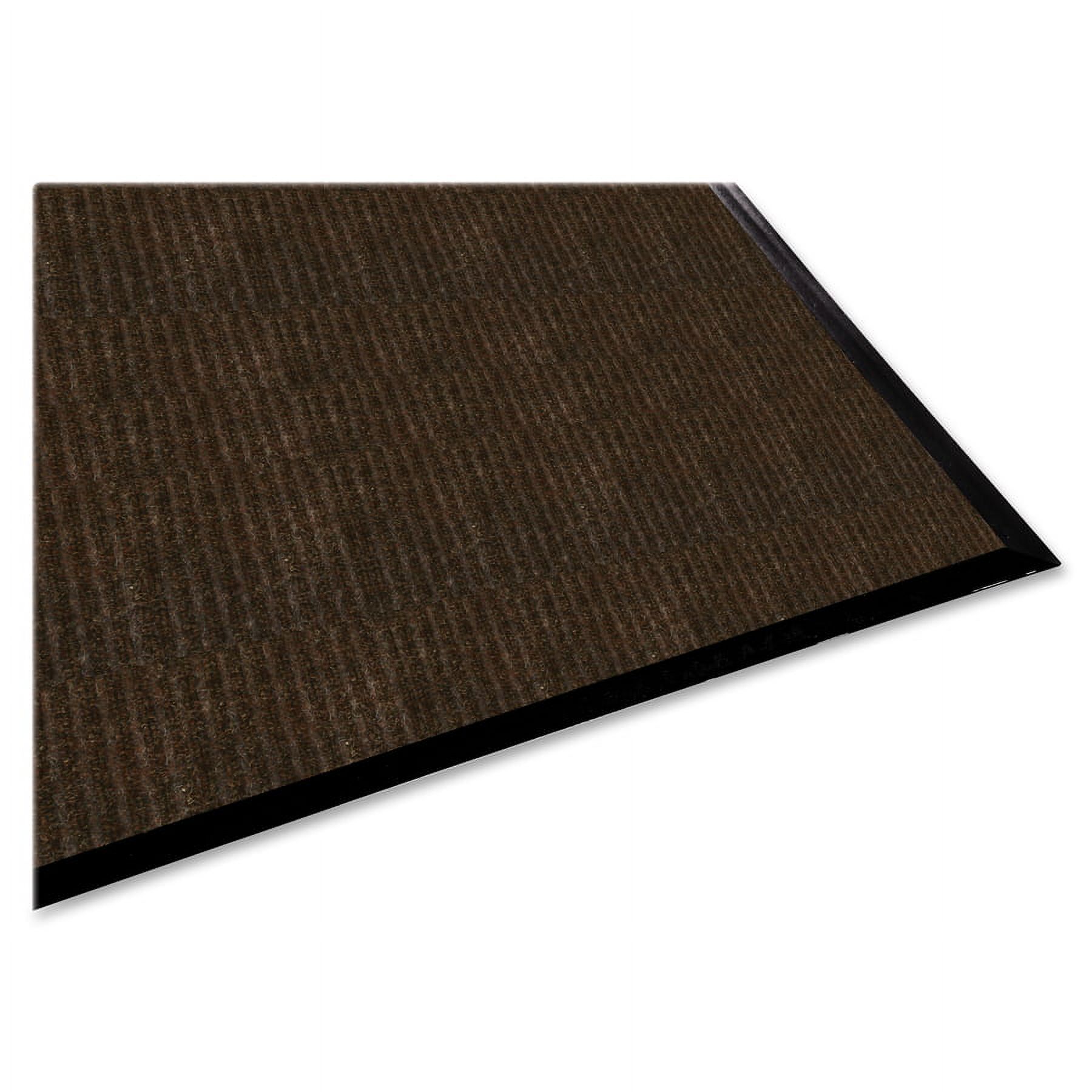 Genuine Joe Gold Dual-rib Hard Surface Floor Mat - Hard Floor - 72" Length X 48" Width - Polypropylene, Vinyl - Chocolate