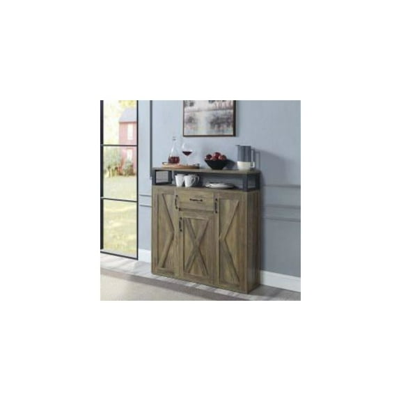 DN01027 - Server, Rustic Oak Finish - Abiram
