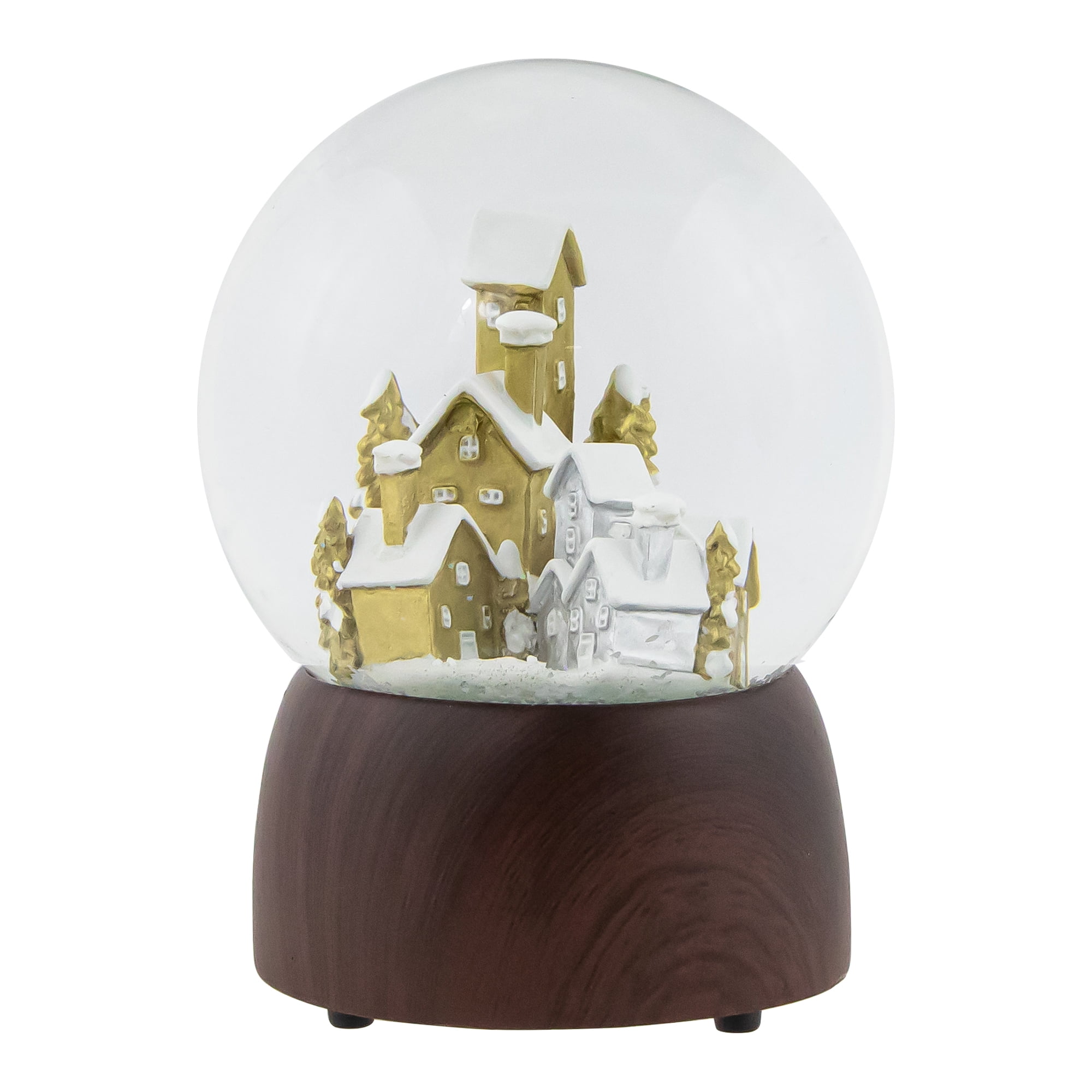 Northlight 6.5" Holiday Village Wonderland Christmas Musical Snow Globe ...