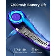 thumbnail image 7 of FrSara 3-Speed Portable LED Display Neck Fan, 7 of 7