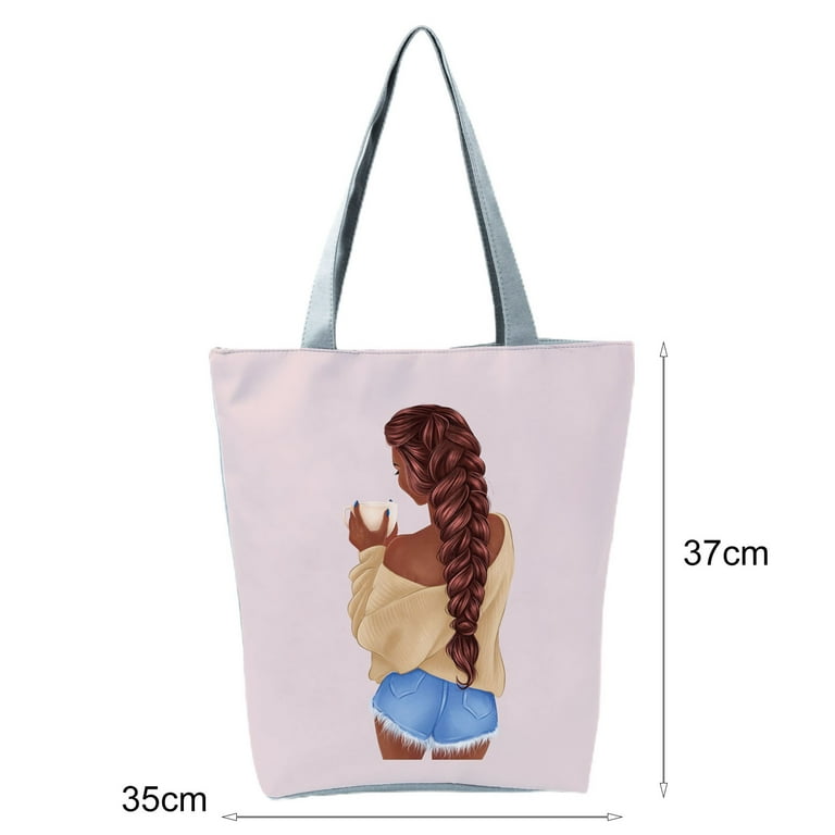 Cute tote bags with zipper discount