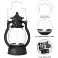 thumbnail image 3 of 5 Inch Mini Lantern, 6 Pack Hanging Decorative LED Candle Vintage Lantern for Table Centerpiece Wedding Birthday Party Halloween Christmas Decor, Black, 3 of 5