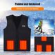 thumbnail image 4 of Chaleco de calefacción eléctrica, chaqueta de invierno térmica Flexible lavable para interiores y exteriores FLhrweasw Nuevo, 4 of 9