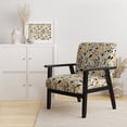 thumbnail image 2 of Designart "Minimalism Green Fern Flowers" Upholstered Modern & Contemporary Accent Chair and Geometric Arm Chair - Multiple Color & Pattern, 2 of 7