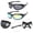 2-Pack Gold&Gray, variant on 3 Pack Motorcycle Riding Glasses Clear Lens Wind Resistant Sports Goggles Cycling Eye Protection Sunglasses for Men and Women