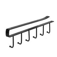 thumbnail image 3 of Kitchen 6 Hooks Coffee Cup Mug Holder Under Cabinet Iron Hanging Hooks Rack for Closet, 3 of 4