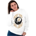 thumbnail image 4 of Urban Streetwear Lucky You 8 Ball Unisex Plus Fleece Graphic Sweatshirt Brisco Brands 4X, 4 of 6
