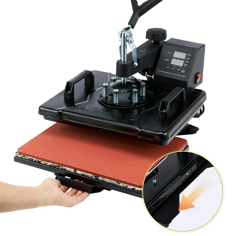 12x15 1250W Heat Press Machine Professional T Shirt Press for Shirts Pads  More 