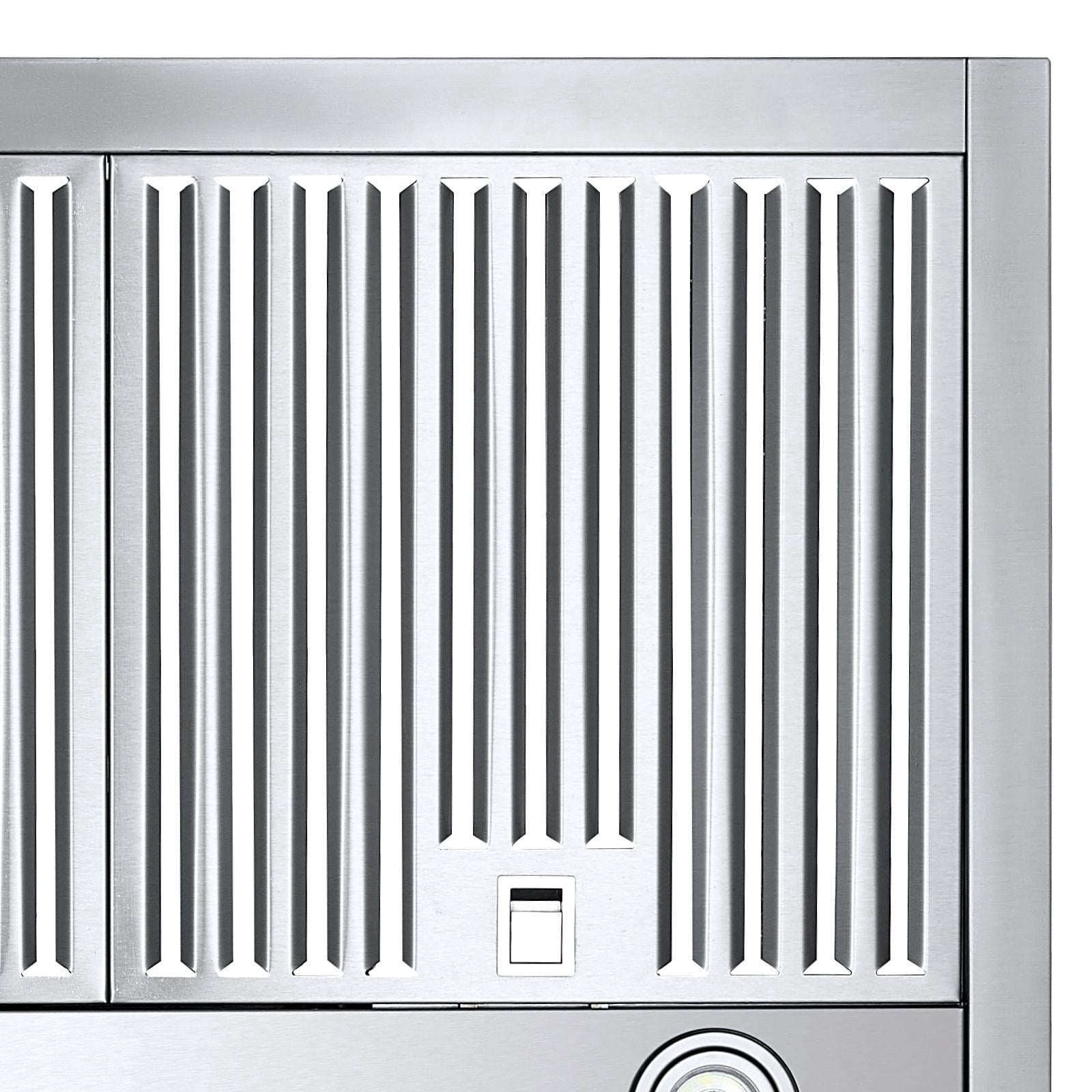 30 Inch Under Cabinet Range Hood 900CFM Dual Motor Stainless Steel Kitchen Vent with Gesture Touch Control LED Light 4 Speed Exhaust Fan