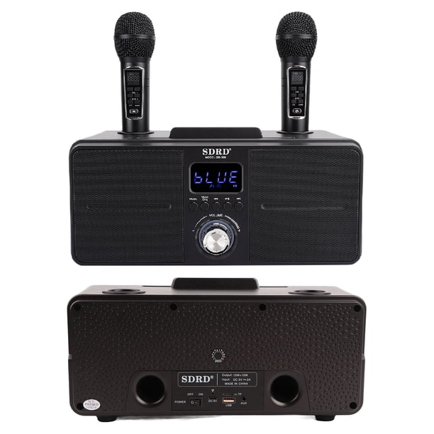 Mácina De Karaoke Para Adultos Y Niños, Mácina De Karaoke Portátil Con Con 2 Micrófonos Inalámbricos, Altavoz De Karaoke Inalmbrico, Mácina De Karaoke Portátil