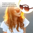 thumbnail image 3 of Gafas de sol Qarigey forma de corazón marrón oscuro accesorios antiquemaduras solares, 3 of 6