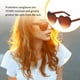 thumbnail image 3 of Gafas de sol Qarigey forma de corazón marrón oscuro accesorios antiquemaduras solares, 3 of 6