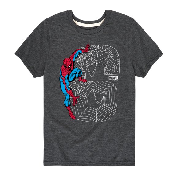 Marvel Spider-Man - Spidey 6Th Birthday - Toddler And Youth Short Sleeve Graphic T-Shirt